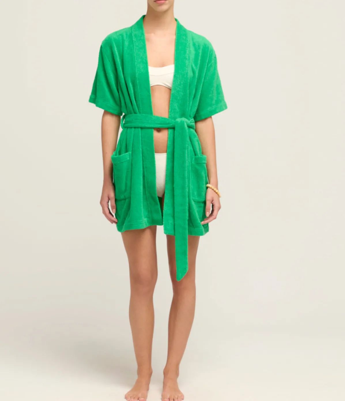 Abito Towelling Robe In Verde