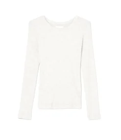 Adeline Long Sleeved Top In Soft White