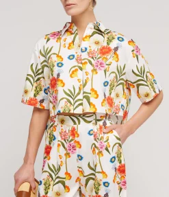 Alani Cotton Shirt In Vila Floral