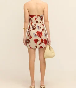 Alba Mini Dress In Cactus Bloom Sand
