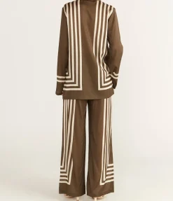 Allora Shirt In Moss Stripe