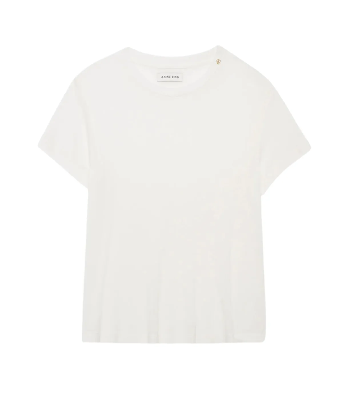 Amani Tee In Off White Cashmere Blend