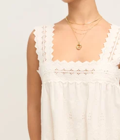 Amelia Mini Dress In Vintage White