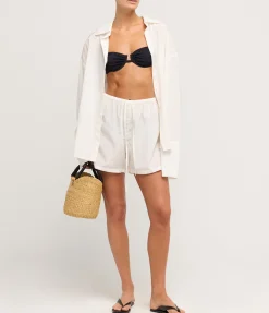 Amelie Silk Blend Shirt In Ivory