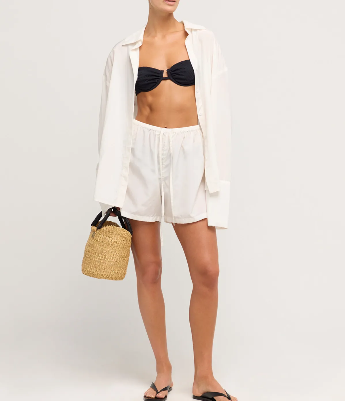 Amelie Silk Blend Shirt In Ivory