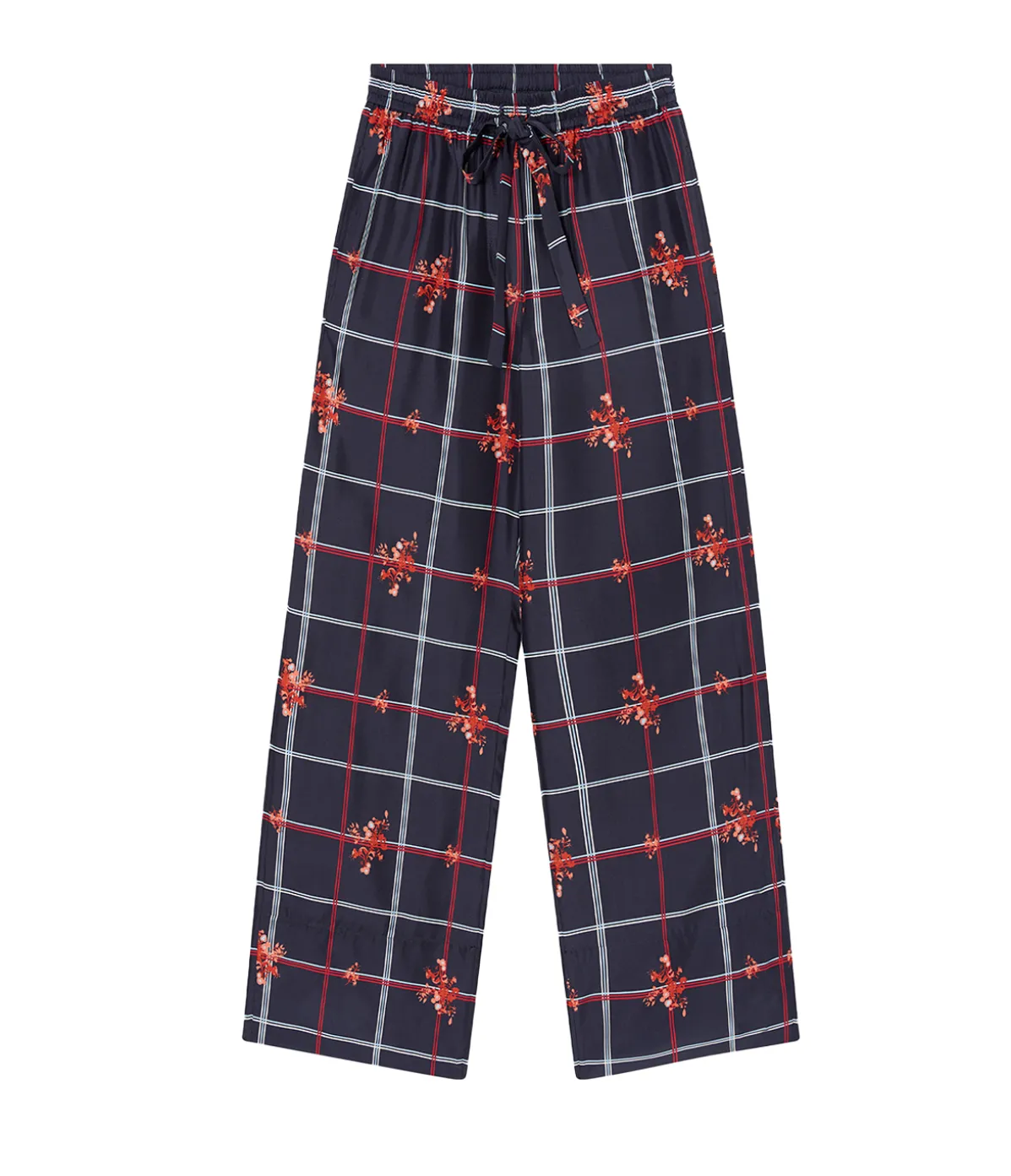 Anya Wide Leg Pant In Ink Floral