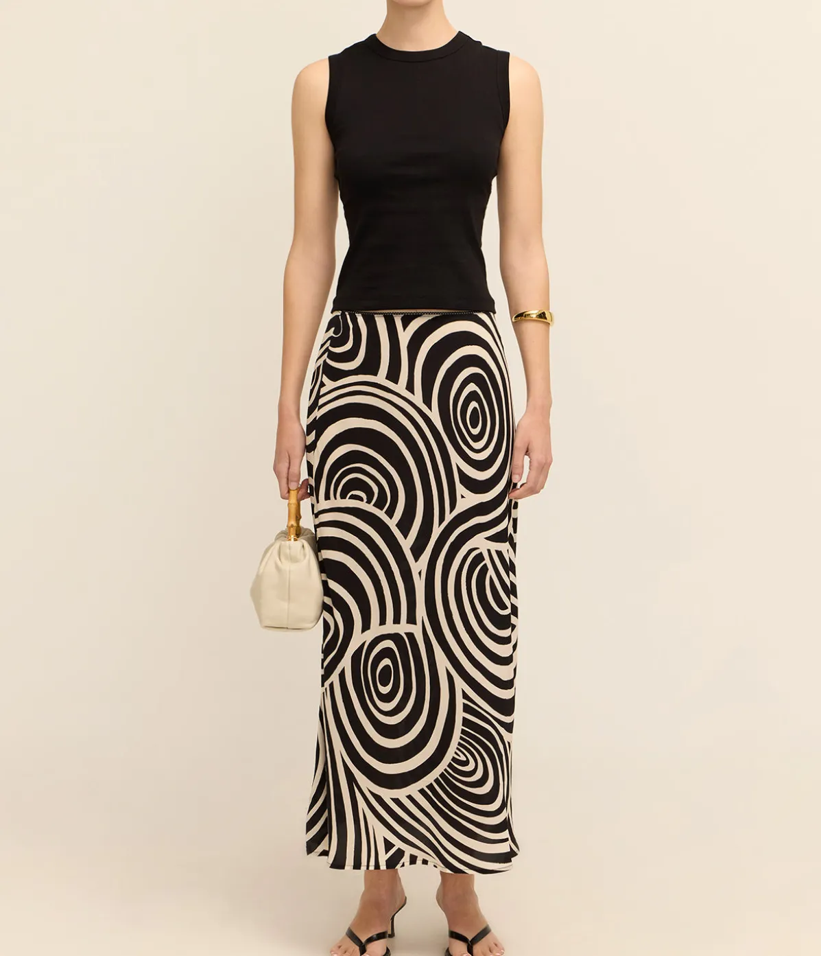 Ardith Skirt In Whirlpool Mono