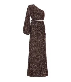 Asymmetric Maxi Dress In Everlasting
