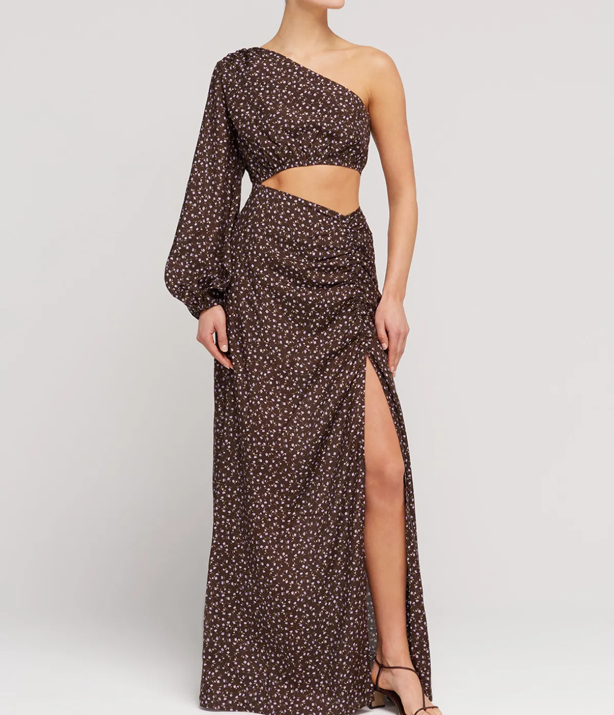 Asymmetric Maxi Dress In Everlasting
