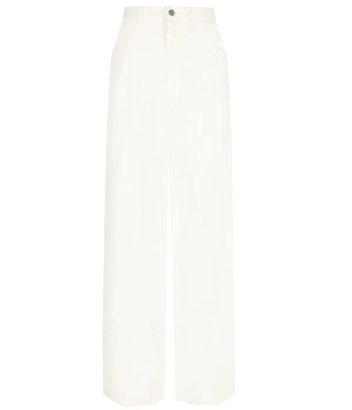 Attu Wide Leg Denim Pants In Ivory