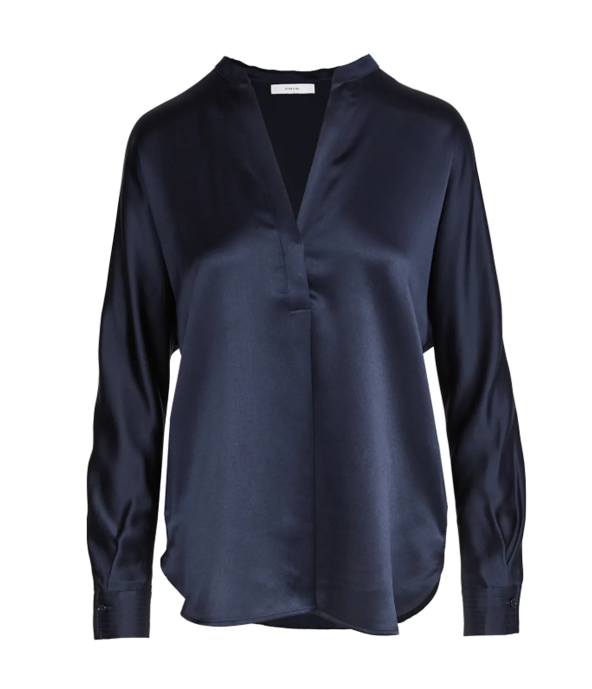 Band Collar Blouse In Coastal