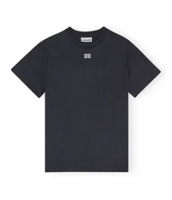 Basic Jersey Rhinestone Relaxed T-shirt In Phantom
