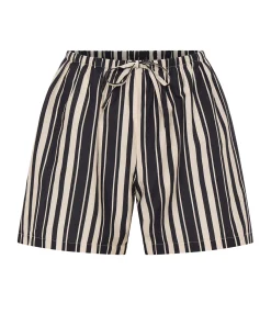 Beau Silk Blend Short In Cinque Stripe