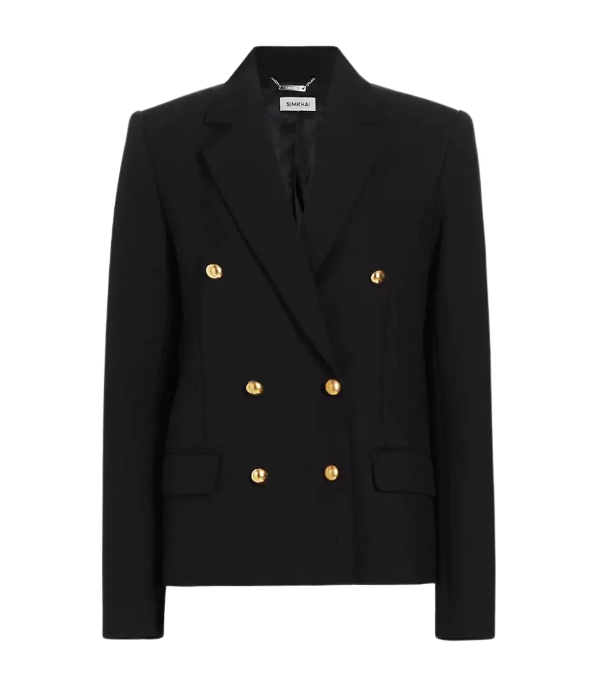 Becky Double Breasted Blazer In Black