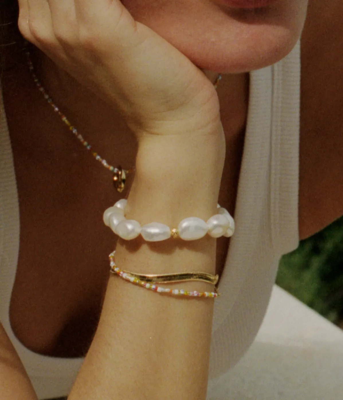 Big Stellar Pearly Bracelet