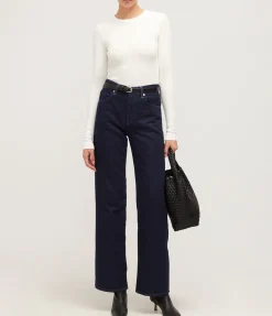 Bina Long Sleeve Crewneck In Pashmina