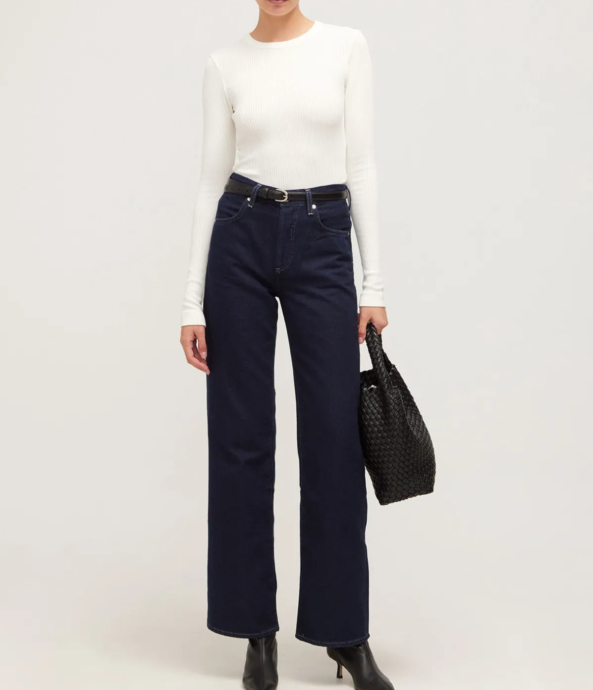 Bina Long Sleeve Crewneck In Pashmina