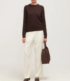 Boston Cashmere Blend Knit In Mole