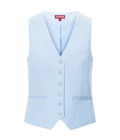 Brett Vest In Periwinkle