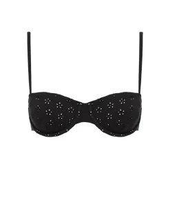 Broderie Balconette In Noir