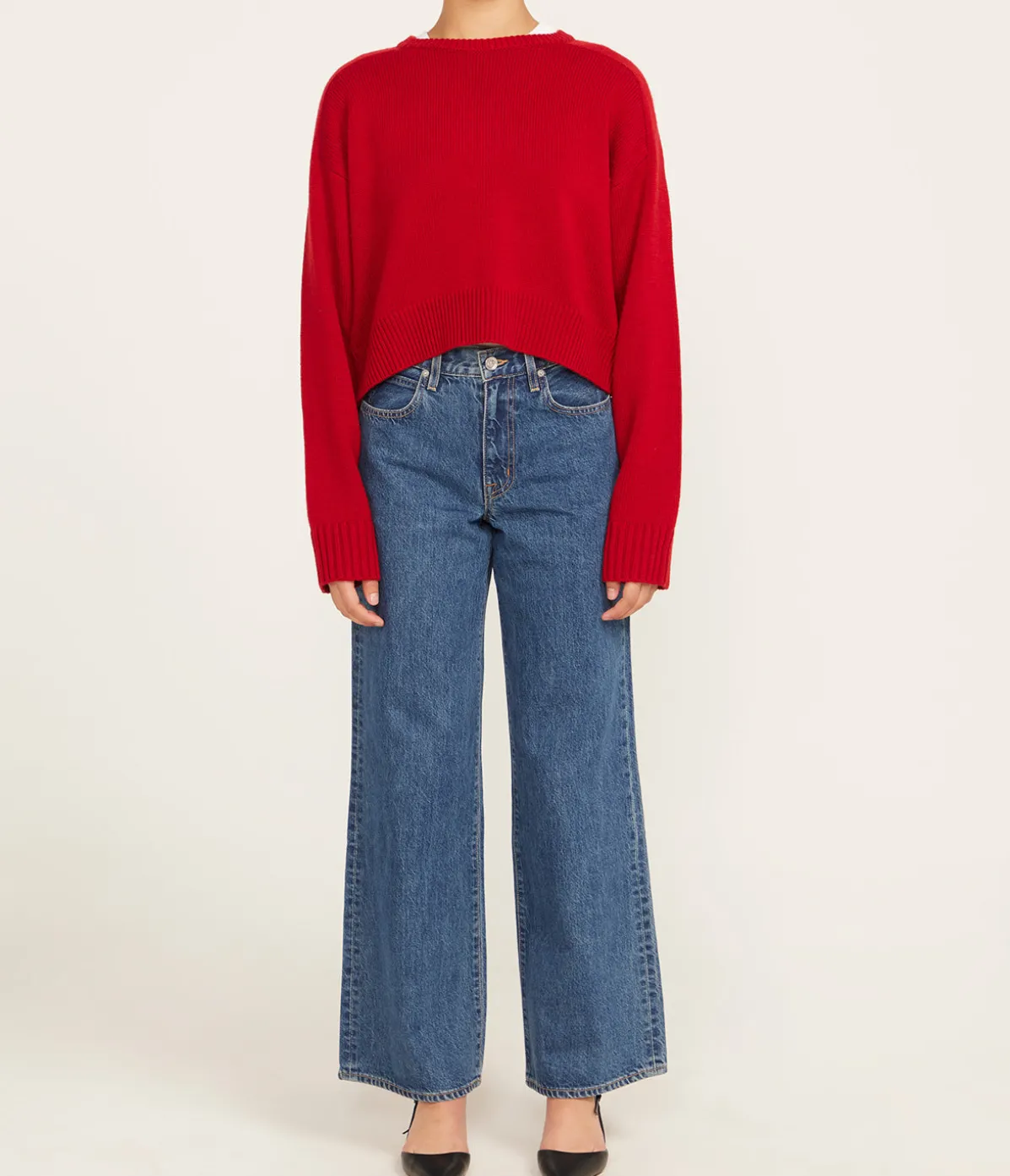 Bruzzi Cashmere Sweater In Bugundy Red