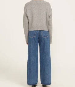 Bruzzi Cashmere Sweater In Grey Melange