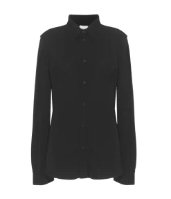 Carol Long Sleeve Jersey Shirt In Black