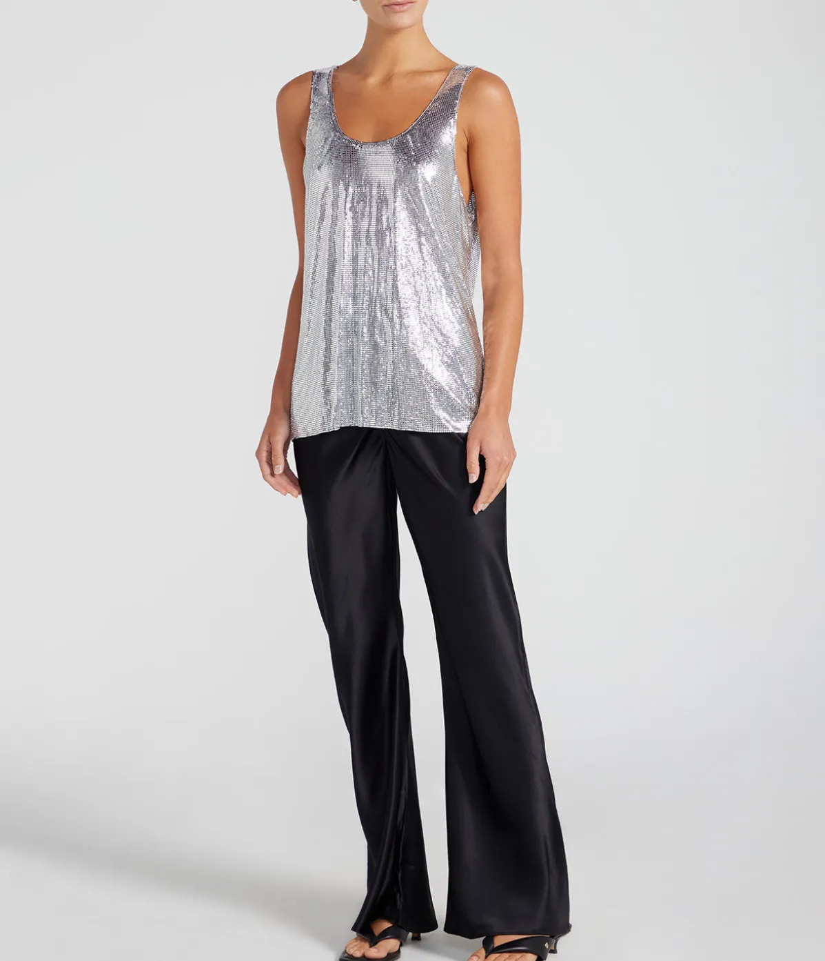 Chainmail Tank In Silver