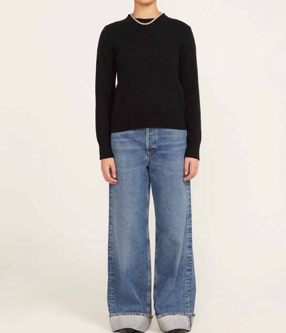 Charlotte Knit Sweater In Black