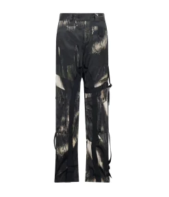 Classic Cargo Pants In Painted Black