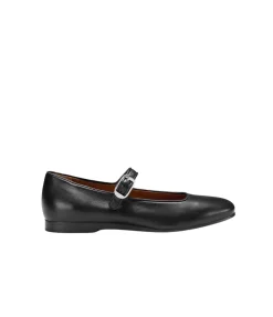 Classic Mary Jane In Black Leather