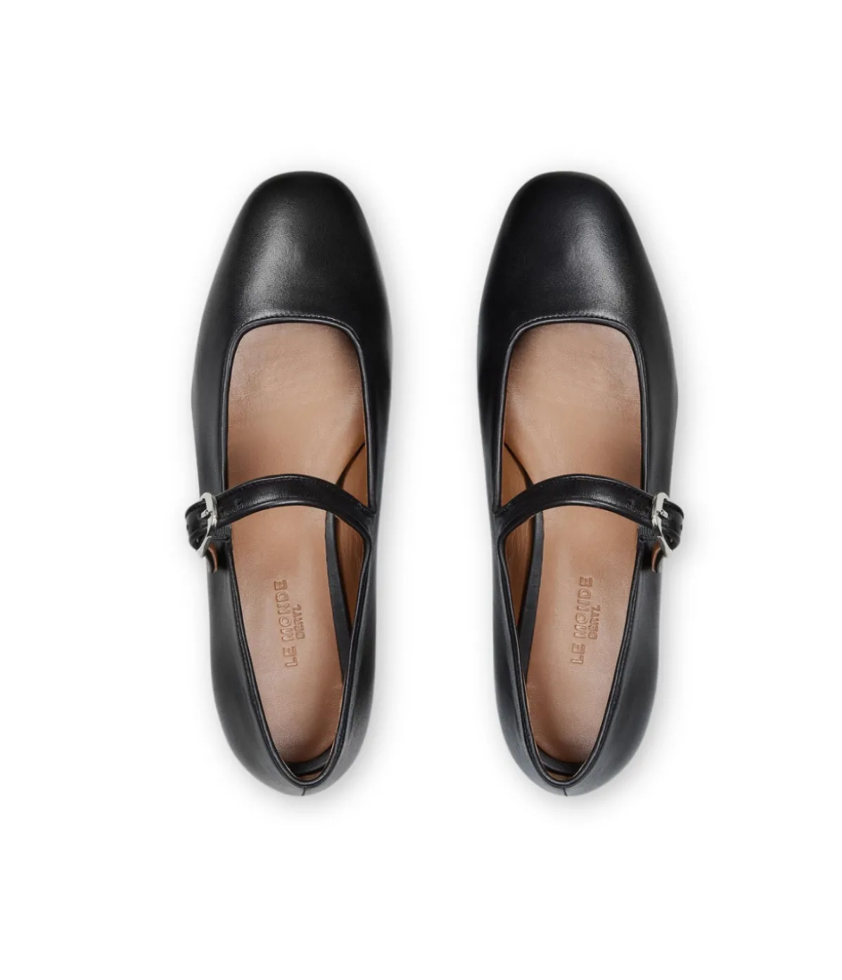 Classic Mary Jane In Black Leather
