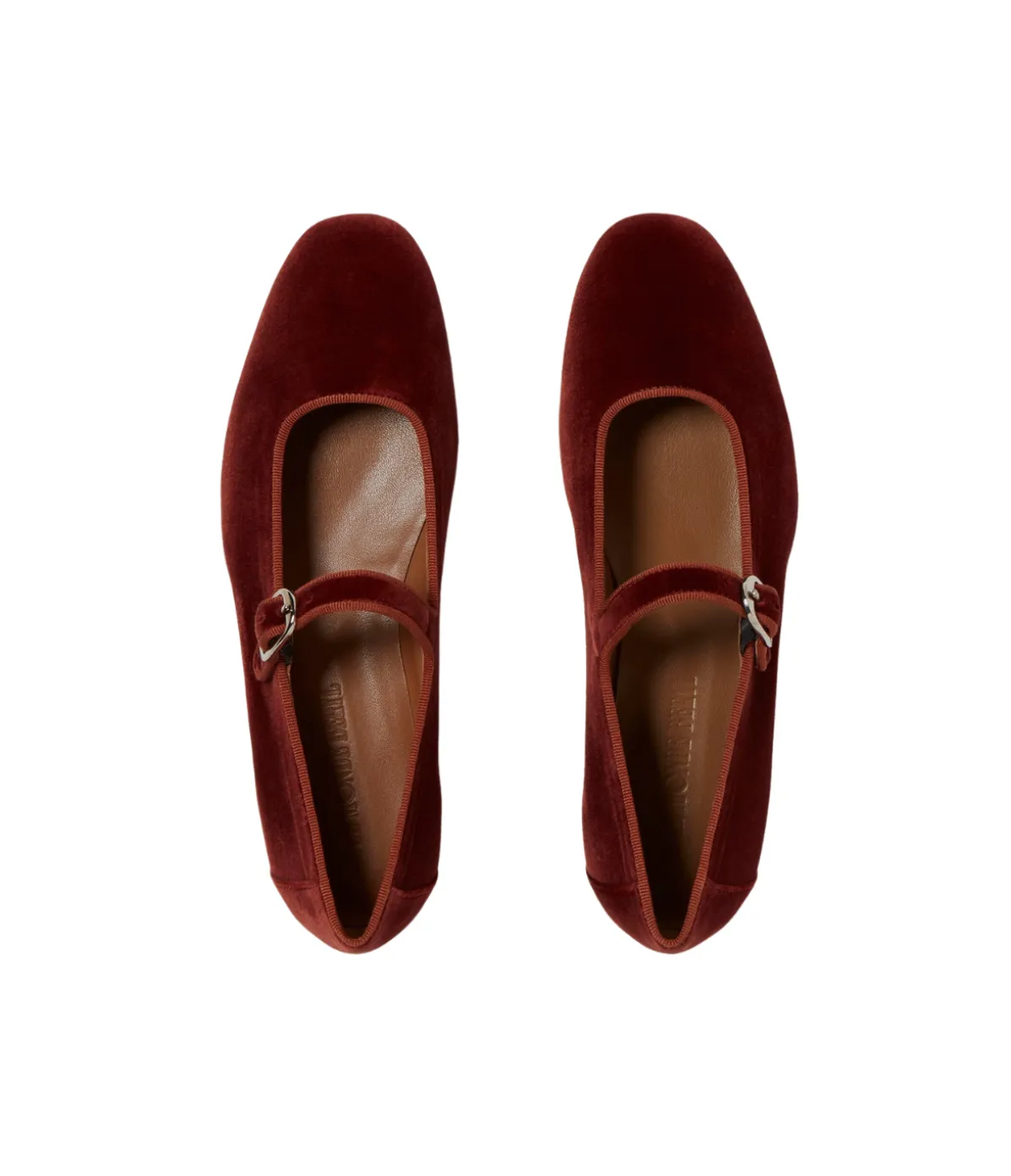 Classic Mary Jane In Red Velvet