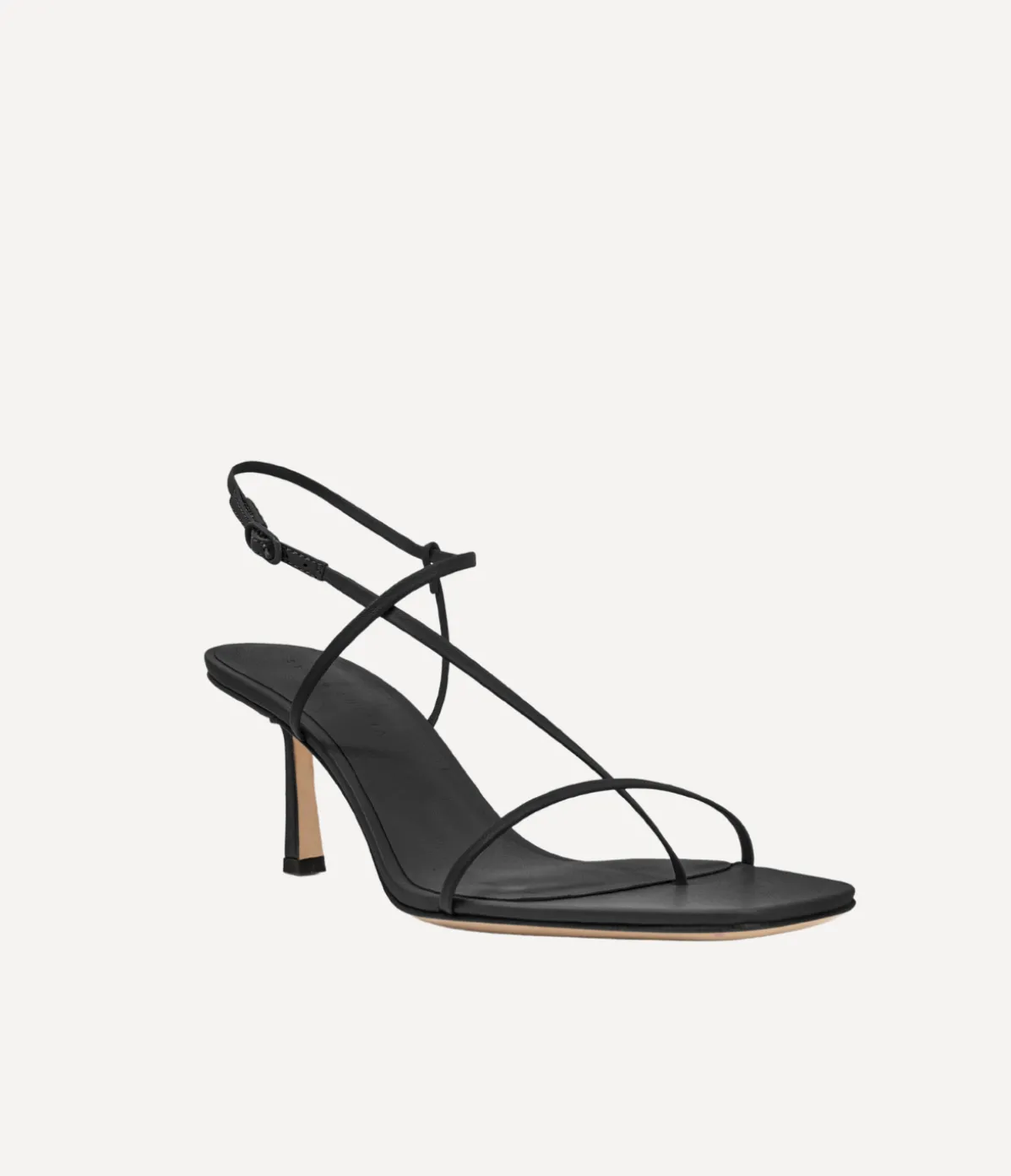 Cross Front Heel In Black