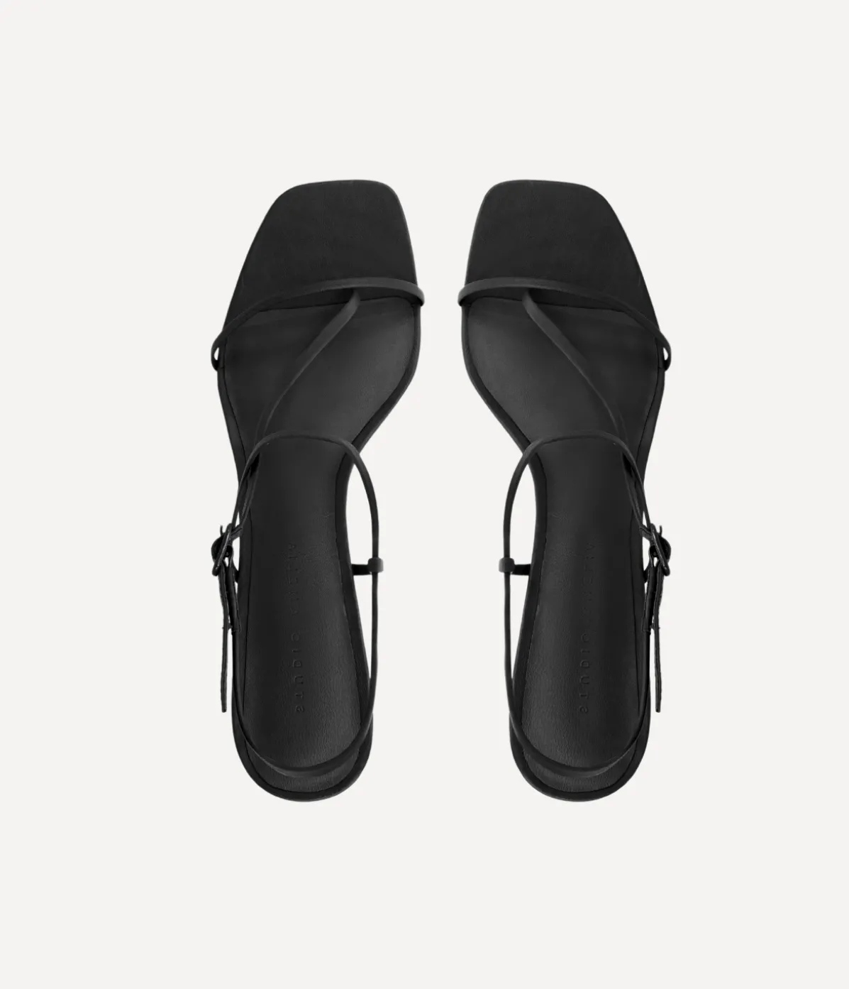 Cross Front Heel In Black