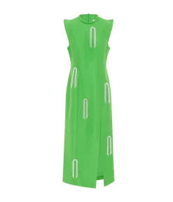 Dazzle Midi Dress In Green