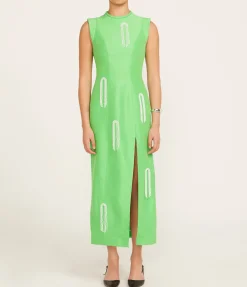 Dazzle Midi Dress In Green