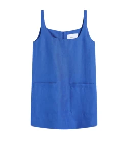 Delphi A-line Mini Dress In Sapphire Blue