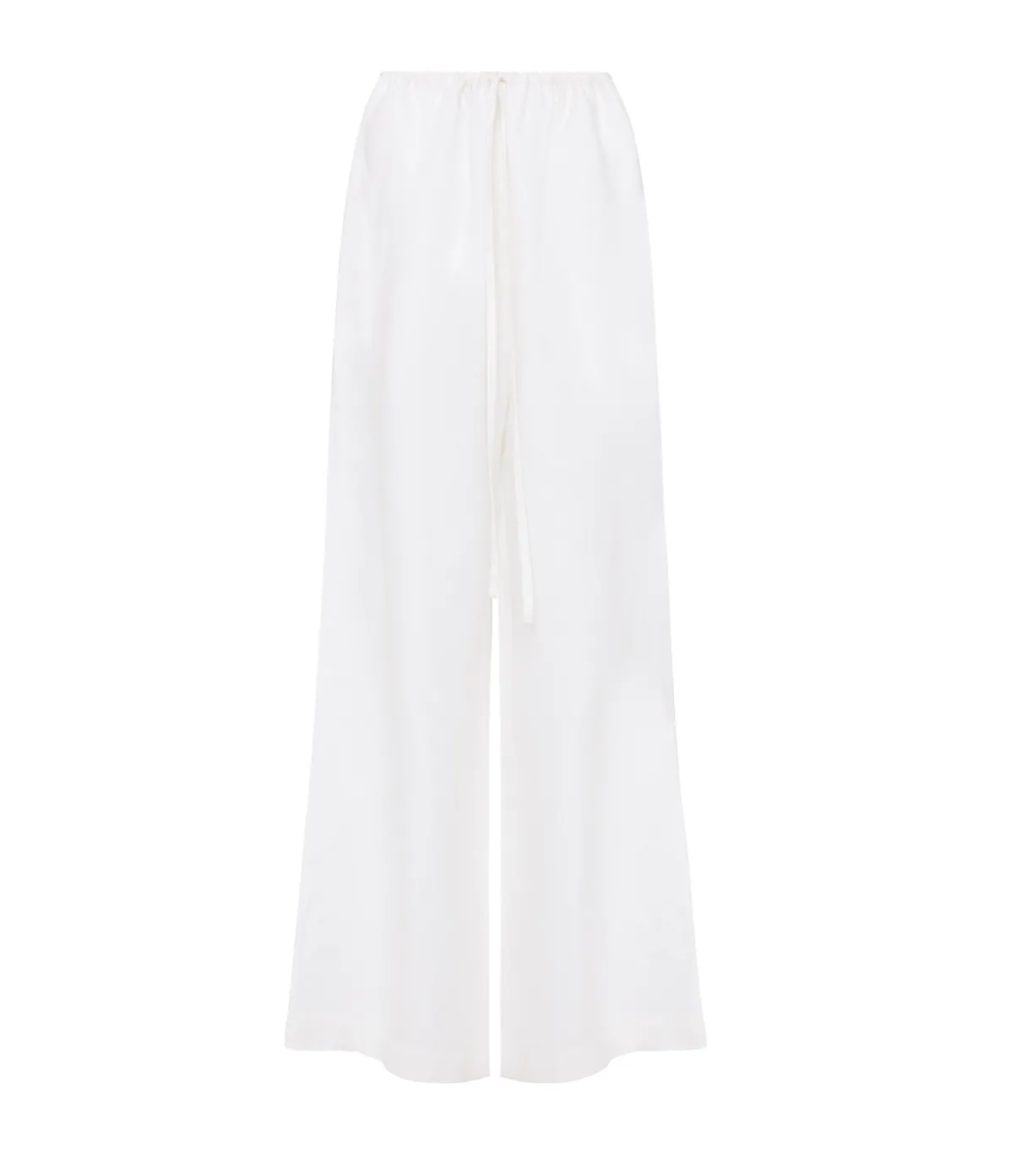 Delphi Organic Linen Drawstring Pant In White