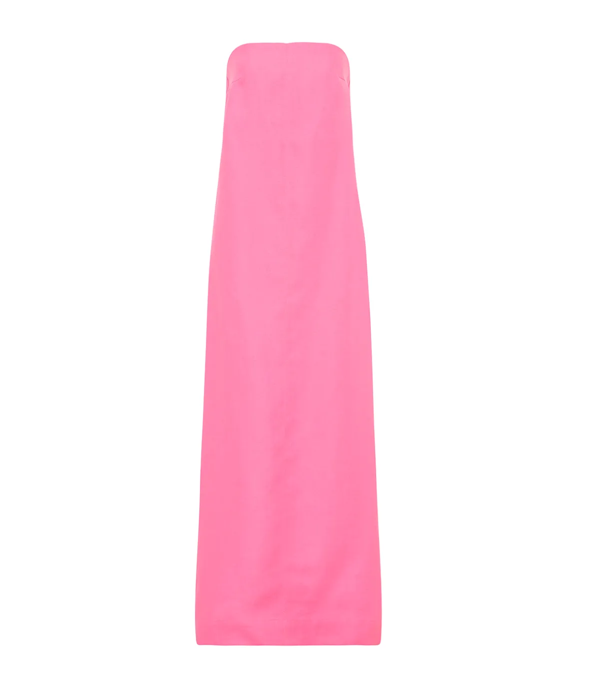 Delphi Organic Linen Strapless Dress In Rose