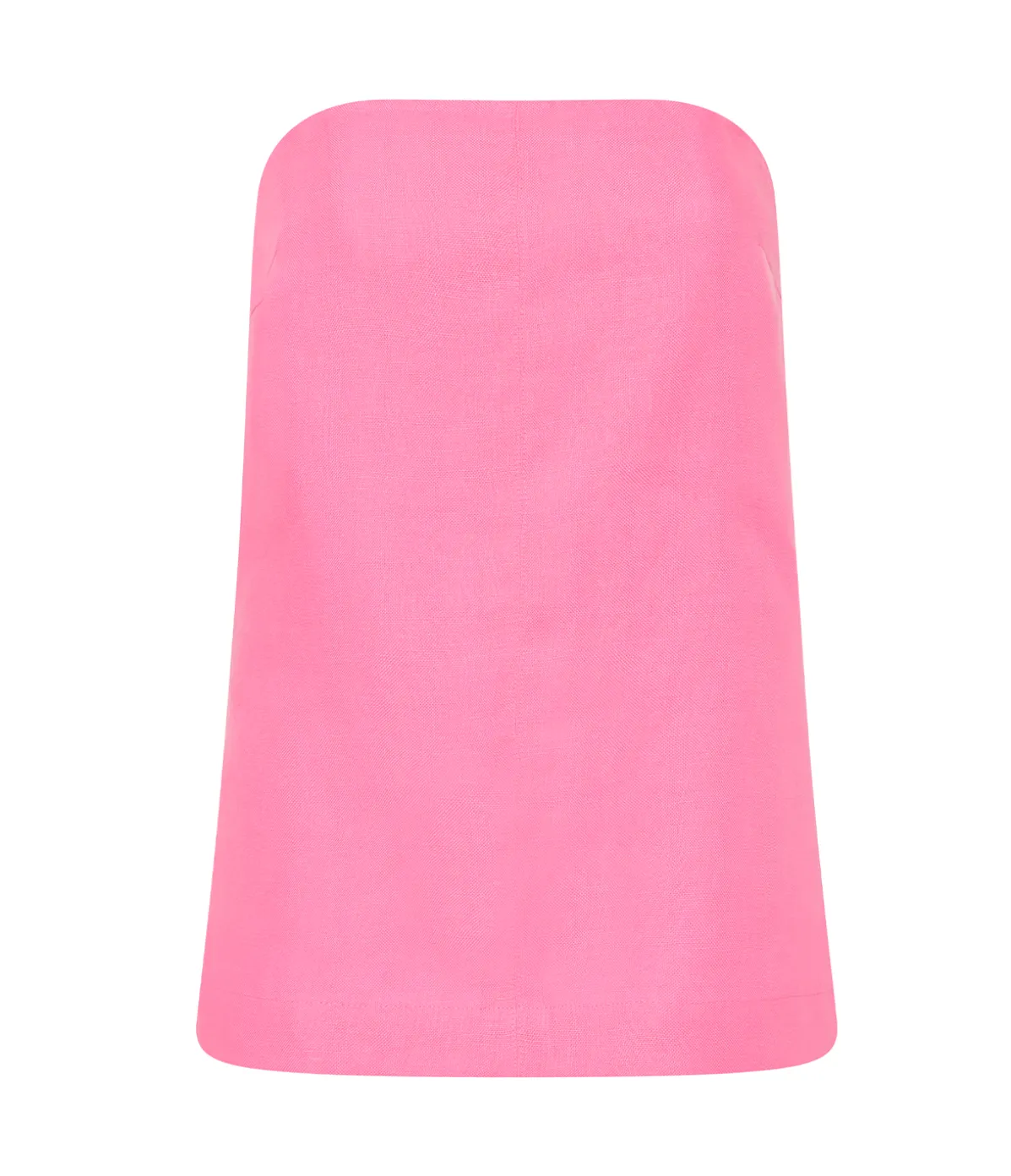 Delphi Organic Linen Strapless Top In Rose