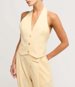 Delphi Waistcoat In Butter