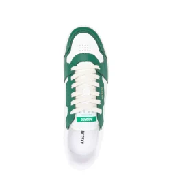 Dice Lo Sneaker In White And Green
