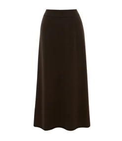 Elin Knitted Skirt In Wood