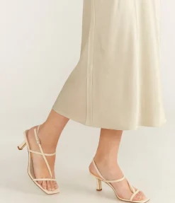 Elise Nappa Heel In Creamy