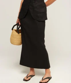 Emma Pencil Skirt In Black