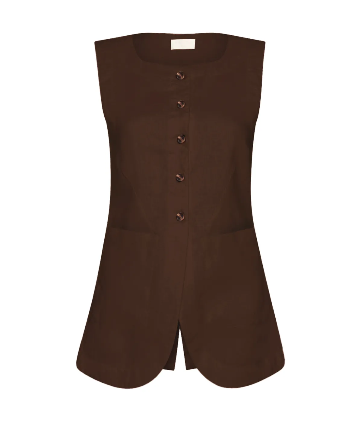 Emma Vest In Chocolate