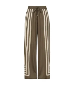 Empress Pant In Moss Stripe