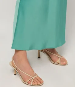 Entwined Strappy Heel In Stone