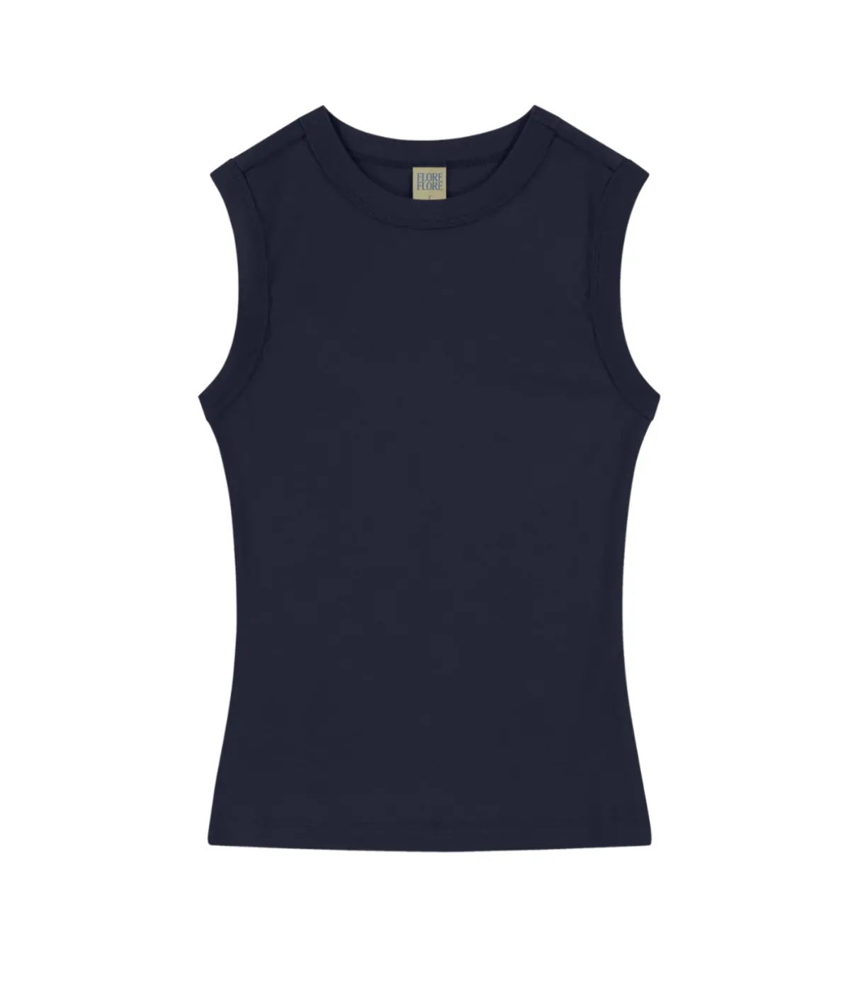 Esme High Neck Tank In Navy
